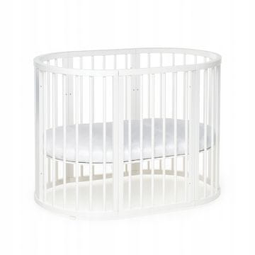 shumee Kotto Olin Oval Beech Bed White Buquer Pena Coconut Ležišče Set