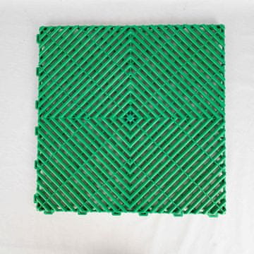 shumee Modularne talne obloge Puzzle Tiles 40x40, talne obloge za garažo in avtomobile, delavnica, podrobnosti (travnato zelene)