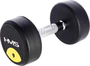 shumee 9 kg gumirana utež HMS HG PRO - za trening moči - za dom in telovadnico