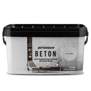 shumee Betondur betonski dekorativni učinek za stene, ki posnemajo beton - srebrn - 14 kg