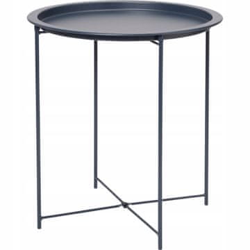 Kingfisher Miza s pladnjem DR-ST429NY temno modra 47 cm