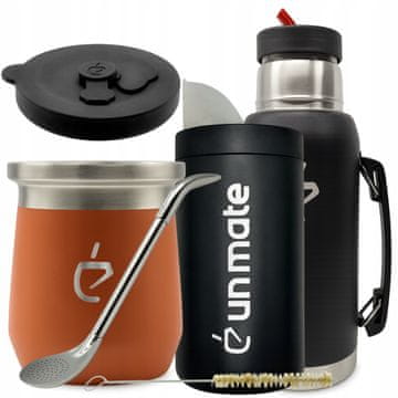 Un Mate Celoten komplet Yerba Mate: Termolid DualFlow, yerbera, bombilla, matero