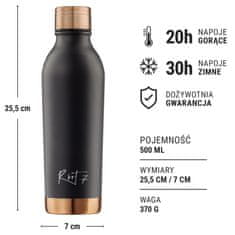 shumee Športni komplet: termo steklenica in pokrovček s slamico, prašno lakirana rumena 500 ml