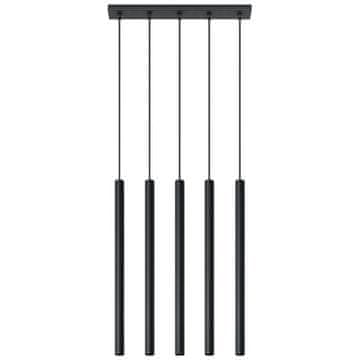 SOLLUX lighting Viseča svetilka Pastelo 5, črna