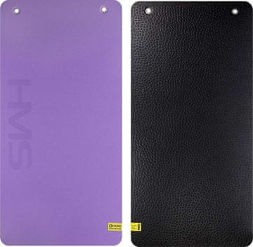 shumee HMS Premium MFK01 15 mm fitnes podloga - klubski stil z luknjami, vijolično/črna, protizdrsna