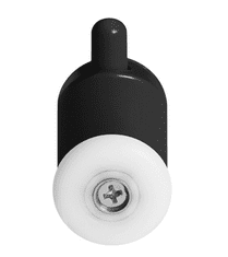 armazi Armazi valji za kabino spodnji enojni 23 mm črni 2 kosa.