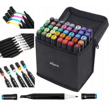 shumee Dvostranski markerji, flomastri, komplet 48 kosov, touch mega + torbica