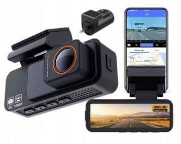 shumee 4K wifi G-senzor Video snemalnik M9 avtomobilska kamera z zadnjo kamero