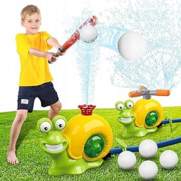 shumee Igrača za vodne škropilnike, izstreljevalec žogic za baseball, učni komplet 2 v 1