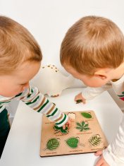 shumee Lesena Montessori sestavljanka - listi z izobraževalnimi karticami