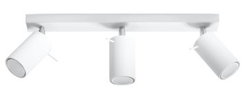 SOLLUX lighting Stropna svetilka obroč 3L bela