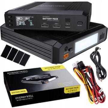shumee Prenosna baterija za avtomobilske kamere Energy Well P6 8000mAh 102,4Wh zaslon