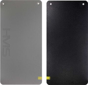 shumee HMS Premium MFK02 20 mm fitnes podloga - klubska protizdrsna sivo-črna z luknjami