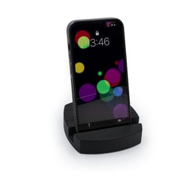 shumee Zaobljeno stojalo za telefon, črni hrast