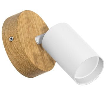 LEDWOOD Moderna bela svetilka - 1 x GU10 - premer 10 cm - ovalna
