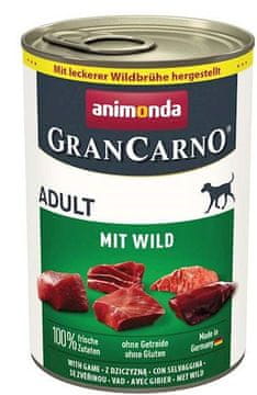 Animonda Animonda | Gran Carno | Hrana za pse - pločevinka 400 g - Divjačina 400 g