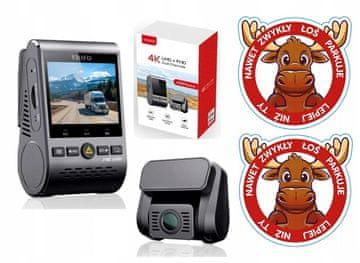 shumee Viofo A129PRO-G DUO GPS wifi 4K spredaj + zadaj