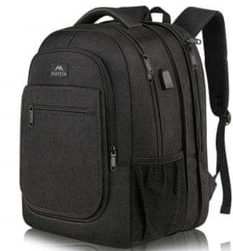 Matein Matein 15,6-palčni nahrbtnik za poslovne poti, USB, razširljiv, 29,5 -> 36,8 l, 1364