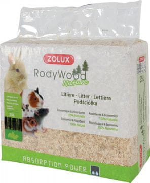 shumee Zolux | RodyWood | Steljno stelje za glodavce in kunce - Nature 35l/2kg