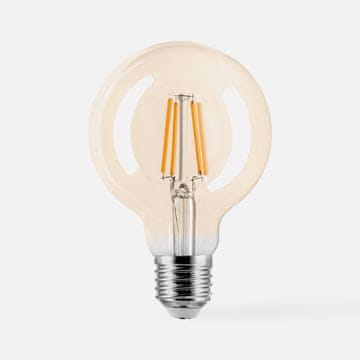 LEDPOL Žarnica ORO jantarne barve E27 G80 4W WW