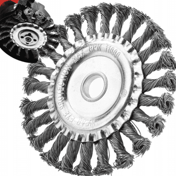 shumee Krtačni disk za bencinsko koso grmovje - pletena glava 125 mm