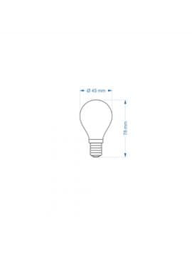 shumee E14 ZAR4663LL LED žarnica, 6W, 4000K, brez utripanja