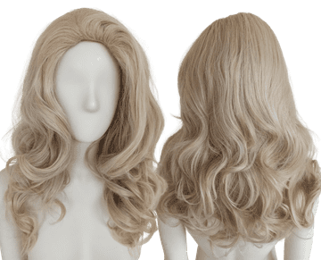 shumee Platinasta svetlo blond lasulja brez frufruja, kodrov in valov