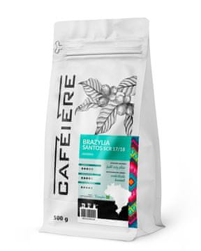 shumee Kava v zrnu Arabica Brazil Santos scr 17/18, 500 g