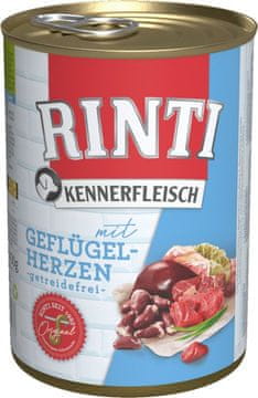 RINTI Rinti | Kennerfleisch | 400g pločevinka - Piščančja srca 400g