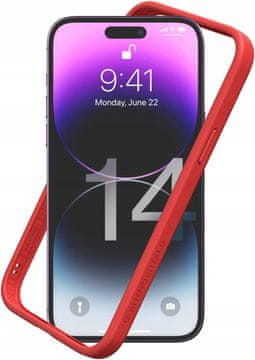 shumee Zaščitni ovitek RhinoShield za iPhone 13 Pro Max 6.7, rdeč, slim fit