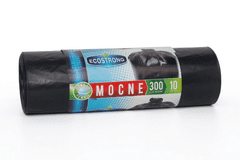 shumee Velike vreče za smeti 300 L | 10 kosov | Močan LDPE | Črne
