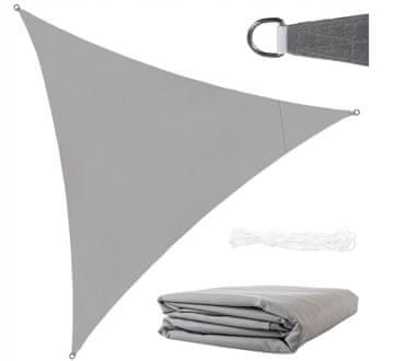 shumee Vrtna senčnik, tenda, senčno jadro 3,5x3,5x3,5m, siva