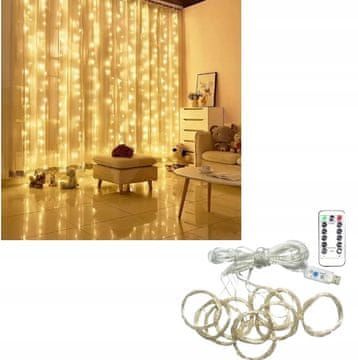shumee Garland svetlobne zavese 300 LED