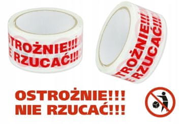 shumee Rafael PE pakirni trak 48 mm x 45 m akrilni tihi opozorilni tisk