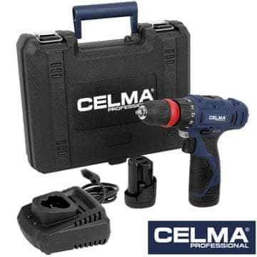 shumee Akumulatorski vrtalnik in vijačnik Celma Professional WAK-Li 12GEO 12V 32Nm 2x2Ah + polnilnik