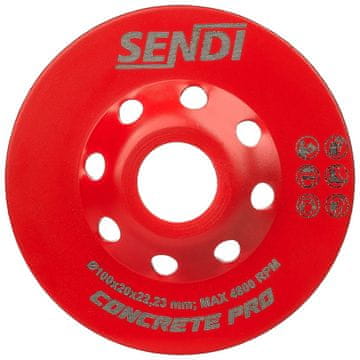 shumee 100 mm lončasti disk za sendi trojni GS sendi beton PRO