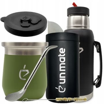 Un Mate Celoten komplet Yerba Mate: Termolid DualFlow, yerbera, bombilla, matero