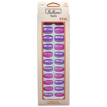Bellezza 3D holografski umetni nohti - 24 kosov - E142
