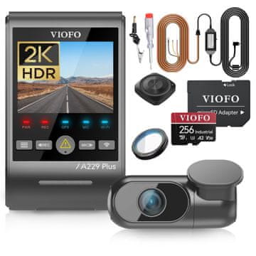 shumee Avtomobilska kamera Viofo A229 plus 2CH HDR GPS wifi power SET celoten komplet