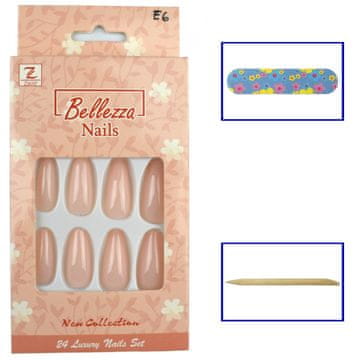 Bellezza Umetni nohti Ballerina Gloss, 24 kosov - E6