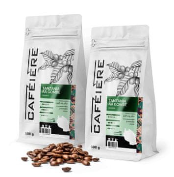 shumee Kavna zrna 1 kg Tanzanija AA Gombe 500 g x 2 Sveže pražena Arabica 100%