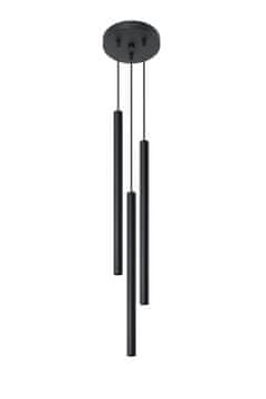 SOLLUX lighting Viseča svetilka Pastelo 3P črne barve