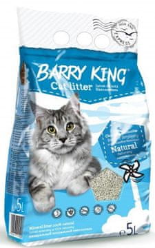 Barry King Barry King | Mačje stelje | Bentonitno stelje - naravno 5 l