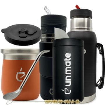 Un Mate Potovalni set Yerba mate 7 v 1: Termolid DualFlow, yerbomos, bombilla, matero