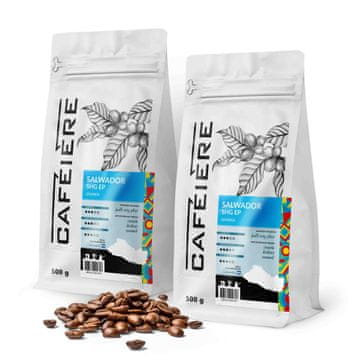 shumee Kavna zrna 1 kg Salvador SHG EP 500 g x 2 Sveže pražena Arabica 100%