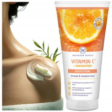 shumee Dresdner essenz losjon za telo unisex vitamin C spodbuja proizvodnjo kolagena