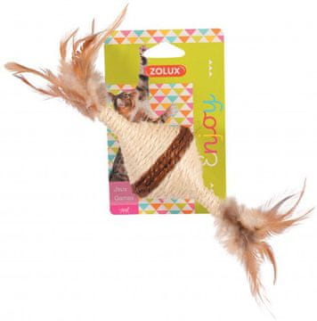 Zolux Zolux | Sisal | Igrača s perjem - 1 kos - Sisal s perjem - 1 kos
