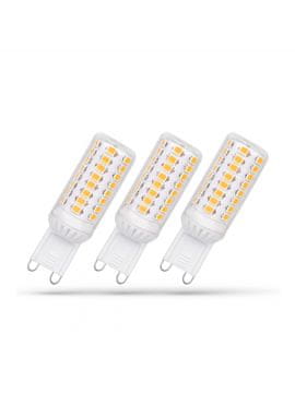 shumee LED žarnica G9 230V 4W CW zatemnljiva SMD premium spectrum 3-paket, 6000K, WOJ+14486