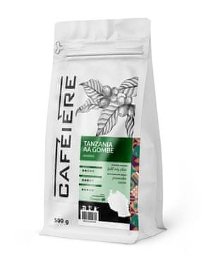 shumee Kava v zrnu Arabica Tanzanija AA Gombe, 500 g