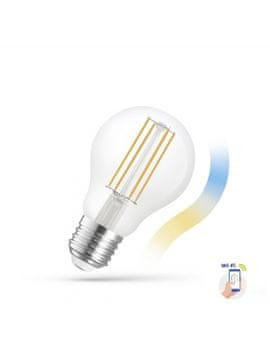 shumee LED žarnica GLS 5W 2700K-6500K COG 230V CCT+zatemnitev prozorna Wi-Fi SpectrumSMART WOJ+14418